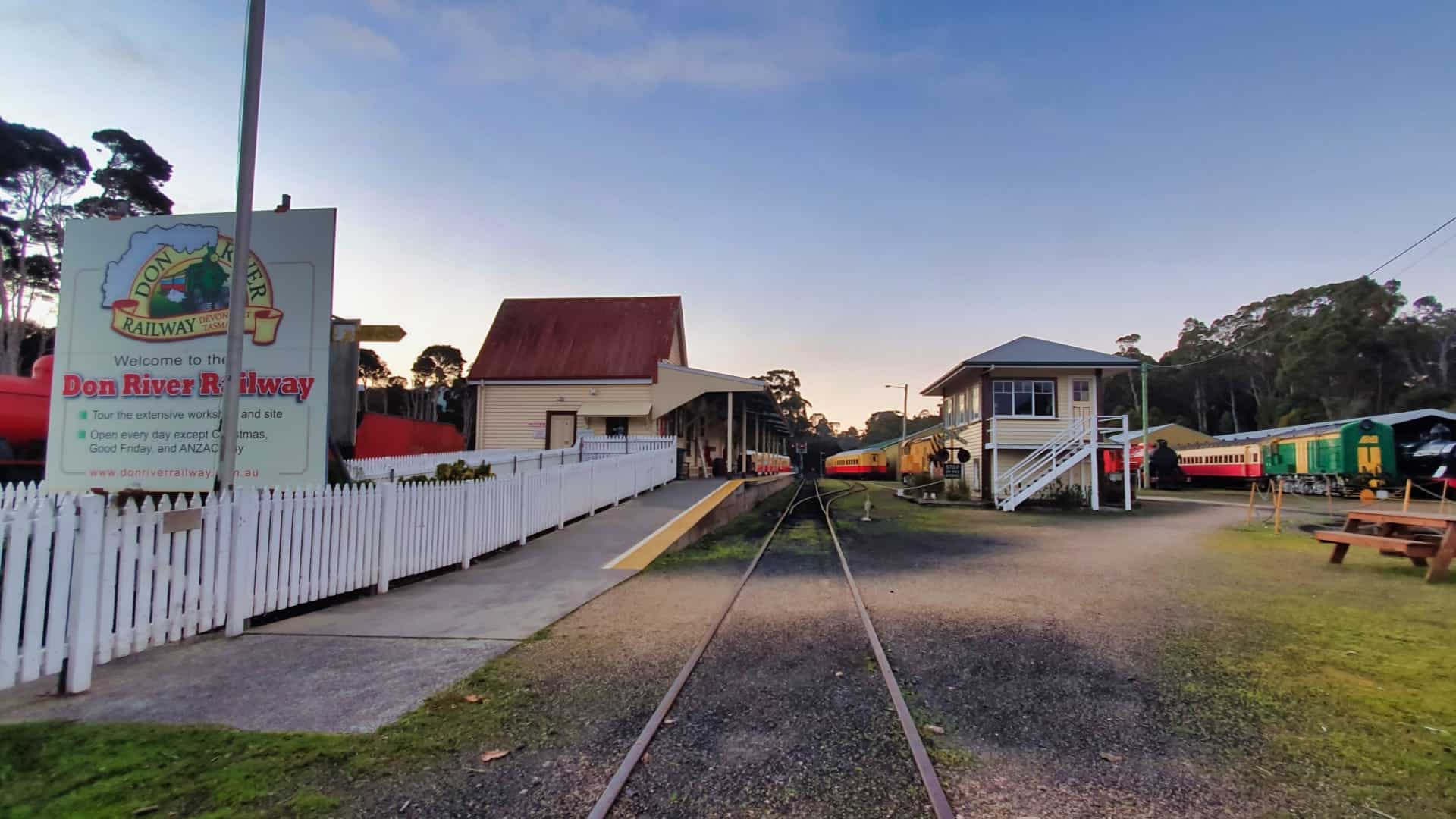 Historic Don River Railway station in Tasmania.
